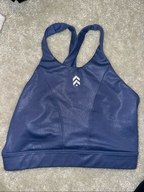 Athletic Racerback Sports Bra - Navy Blue